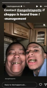 NLE Choppa's mother, management concerned for Memphis rapper's safety